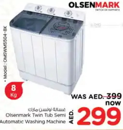 Nesto Olsenmark Twin Tub Semi Automatic Washing Machine offer