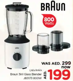 Nesto Braun 3in1 Glass Blender JB3173 800W offer