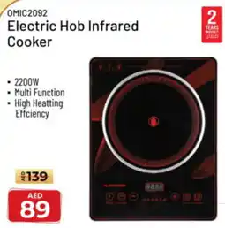 Nesto Olsenmark Electric Hob Infrared Cooker OMIC2092 offer