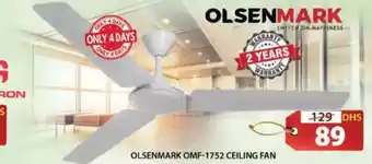 Grand Hyper Market Olsenmark ceiling fan OMF-1752 offer