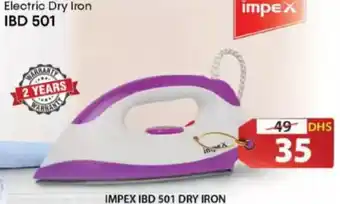 Grand Hyper Market Impex dry iron IBD 501 offer