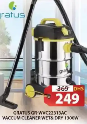 Grand Hyper Market Gratus vaccum cleaner wet& dry GR-WVC22313AC offer