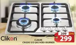 Grand Hyper Market Clikon s/s gas hob 4 burner CK4293 offer