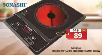 Grand Hyper Market Sonashi infrared cooker ceramic SIS014C offer