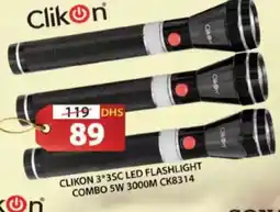 Grand Hyper Market Clikon 3*3sc led flashlight combo 5w 3000m ck8314 offer