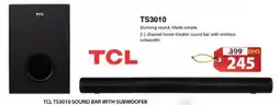 Grand Hyper Market Tcl sound bar with subwoofer TS3010 offer