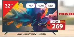 Grand Hyper Market NIKAI 32 LED TV NTV3216SLED offer