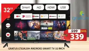 Grand Hyper Market Gratus android smart tv LT32A23H offer