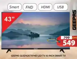 Grand Hyper Market Geepas led tv  smart tv GLED4207XFHD offer