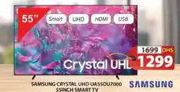 Grand Hyper Market Samsung crystal uhd smart TV UA55DU7000 offer