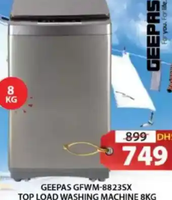 Grand Hyper Market Geepas top load washing machine GFWM-88235X offer