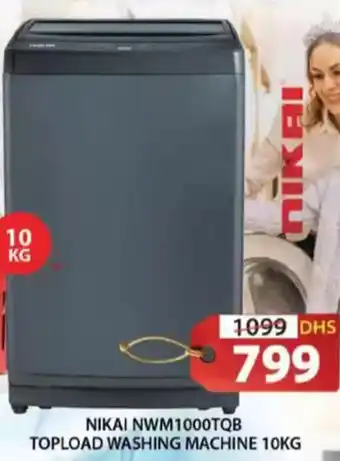 Grand Hyper Market Nikai topload washing machine NWM1000TQB offer