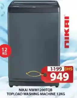 Grand Hyper Market Nikai topload washing machine NWM1200TQB offer