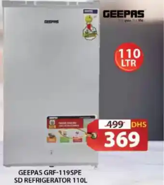 Grand Hyper Market Geepas sd refrigerator GRF-119SPE offer