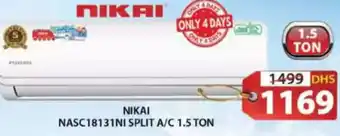 Grand Hyper Market Nikai split a/c 1.5 ton NASC18131NI offer