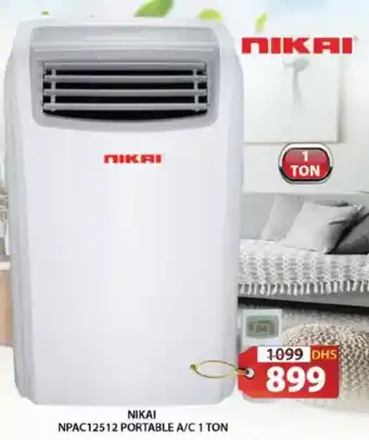 Grand Hyper Market Nikai portable a/c 1 ton NPAC12512 offer