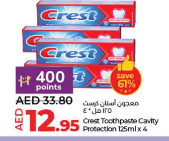 Lulu Hypermarket CREST Toothpaste offer