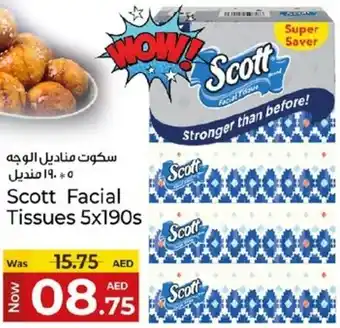 Kenz Hypermarket Scott Facial Tissues offer