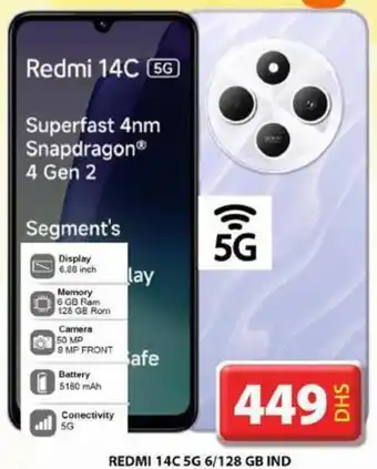 Grand Hyper Market Redmi 14C 5G 6/128 GB IND offer