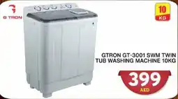 Grand Hyper Market GTRON GT-3001 SWM  twin tub washing machine offer