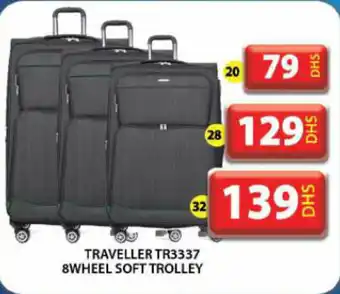 Grand Hyper Market Traveller TR3337 soft trolley offer