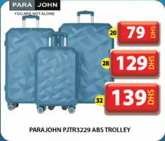 Grand Hyper Market Parajohn  PJTR3229 ABS trolley offer