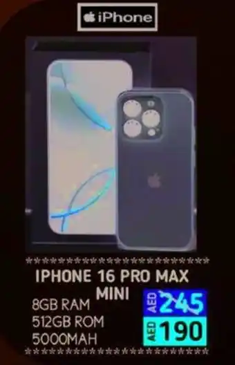 Amber Iphone 16 pro max mini offer