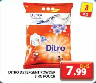 Grand Hyper Market Ditro detergent powder pouch offer