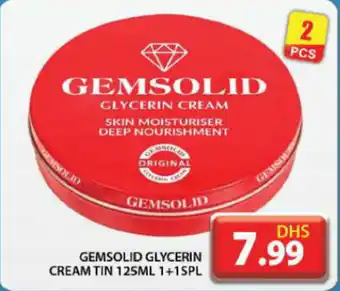 Grand Hyper Market Gemsolid glycerin cream tin offer