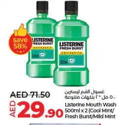 Lulu Hypermarket LISTERINE Mouthwash offer