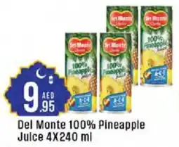 Cosco supermarket Del Monte 100% Pineapple Juice offer