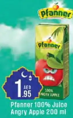 Cosco supermarket Pfanner 100% Julce Angry Apple offer