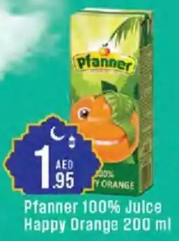 Cosco supermarket Pfanner 100% Julce Happy Orange offer