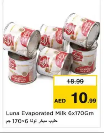 Nesto LUNA Evaporated Milk offer