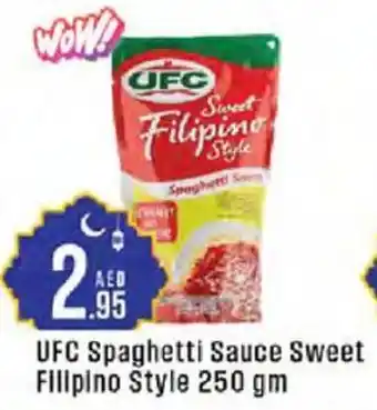 Cosco supermarket UFC Spaghetti Sauce Sweet Filipino Style offer