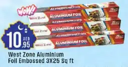 Cosco supermarket Zone ALUMINIUM FOIL West Zone Aluminium Foil Embossed offer