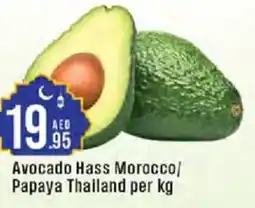 Cosco supermarket Avocado Hass Morocco/ Papaya offer