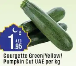 Cosco supermarket Courgette Green/Yellow/ Pumpkin Cut offer