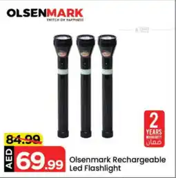 Mark & Save Olsenmark Rechargeable Led Flashlight offer