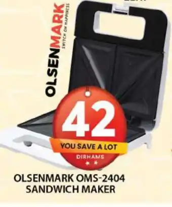 Grand Hyper Market OLSENMARK Sandwich Maker offer