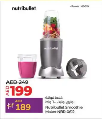 Lulu Hypermarket NUTRIBULLET Mixer / Grinder offer