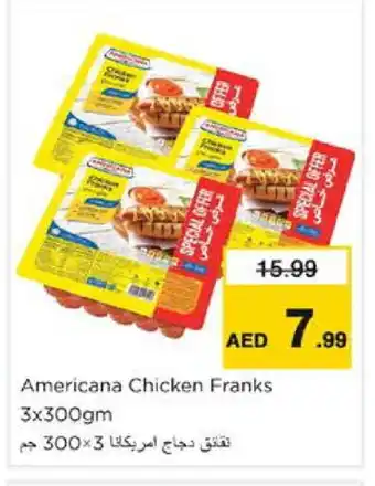 Nesto AMERICANA Chicken Franks offer