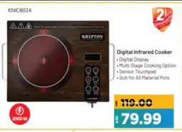 Al Madina Hypermarket KRYPTON Infrared Cooker offer