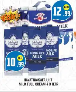 Baniyas Spike Hypermarket HAYATNA Long Life / UHT Milk offer