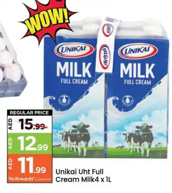 Mark & Save UNIKAI Full Cream Milk offer