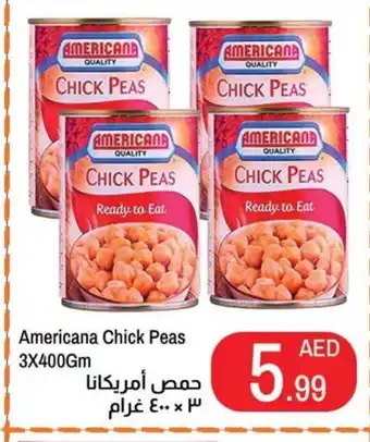 Rawabi Market AMERICANA Chick Peas offer