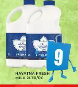 Meena Al Madina Hypermarket HAYATNA Fresh Milk offer