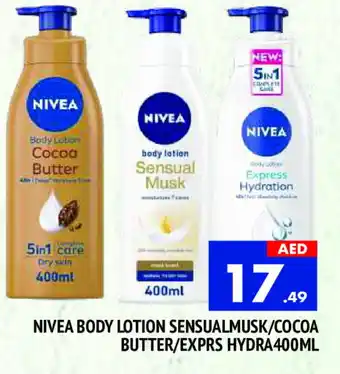 Al Madina Nivea Body Lotion & Cream offer