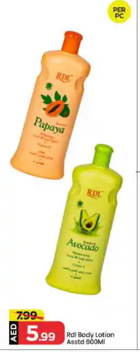 Mark & Save RDL Body Lotion & Cream offer