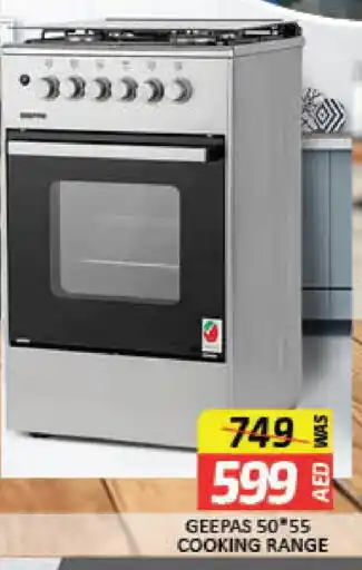 Mango Hypermarket LLC GEEPAS Gas Cooker/Cooking Range offer